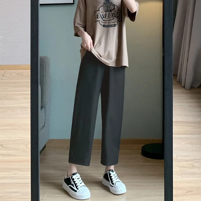 Tonlion Casual Pants Women's Black-3