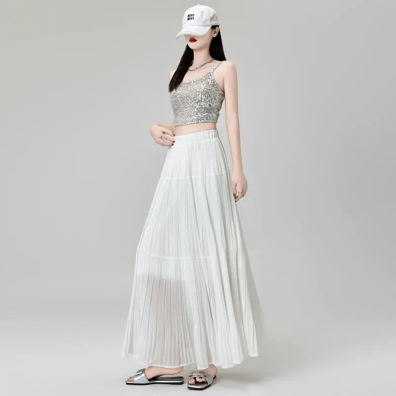 YINLEI Casual Long Skirt Women's-3