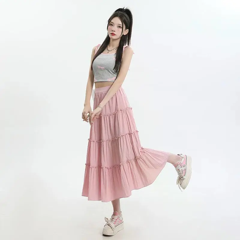 YINLEI Casual Long Skirt Women's-1