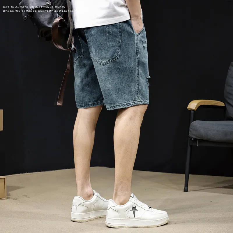 Tonlion Denim Shorts Men-2