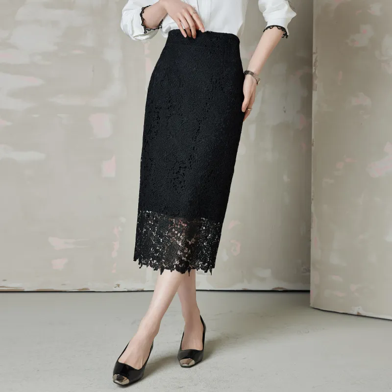 Hang Yi Court Casual Long Skirt Women's-4