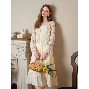 BANANA BABY Two Piece Skirt Sets Women's Apricot