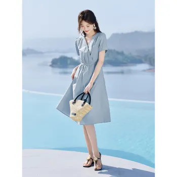 Mo Han Yi Mei Short Sleeved Dress Women's