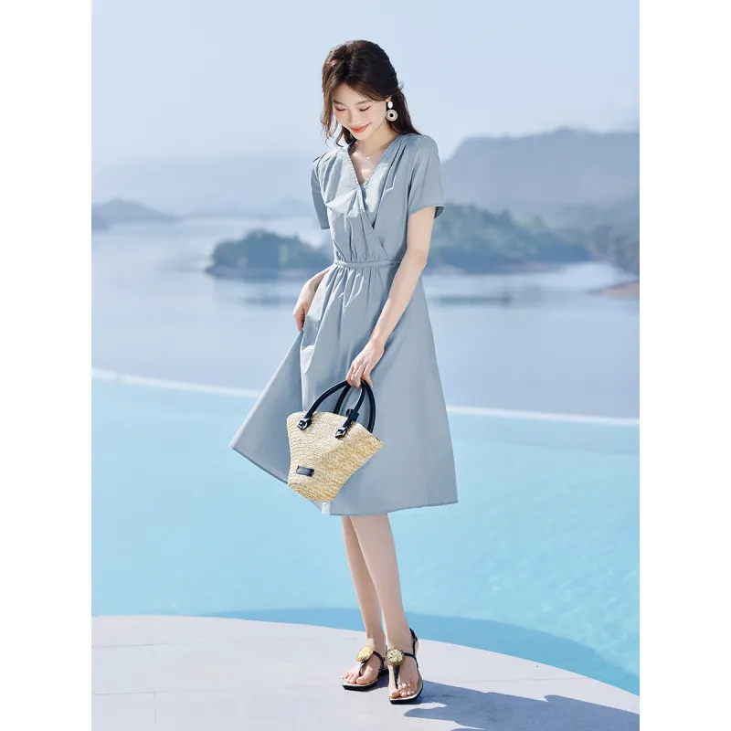 Mo Han Yi Mei Short Sleeved Dress Women's-0
