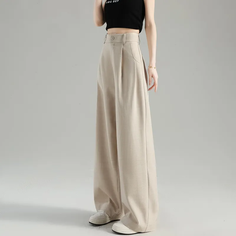 Tonlion Suit Trousers Women's Linen-7
