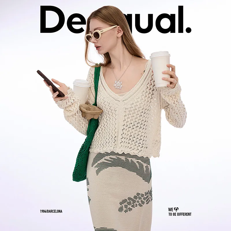 Desigual Knitwear Women's Ecru-3