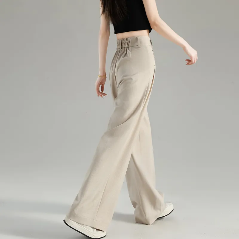 Tonlion Suit Trousers Women's Linen-9