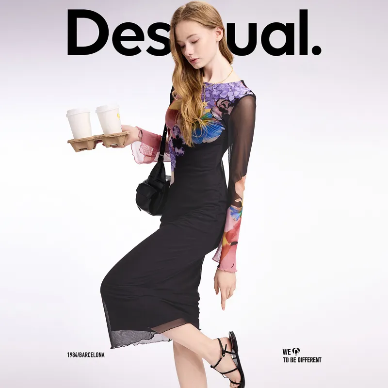 Desigual Long Sleeved Dress Women's-1