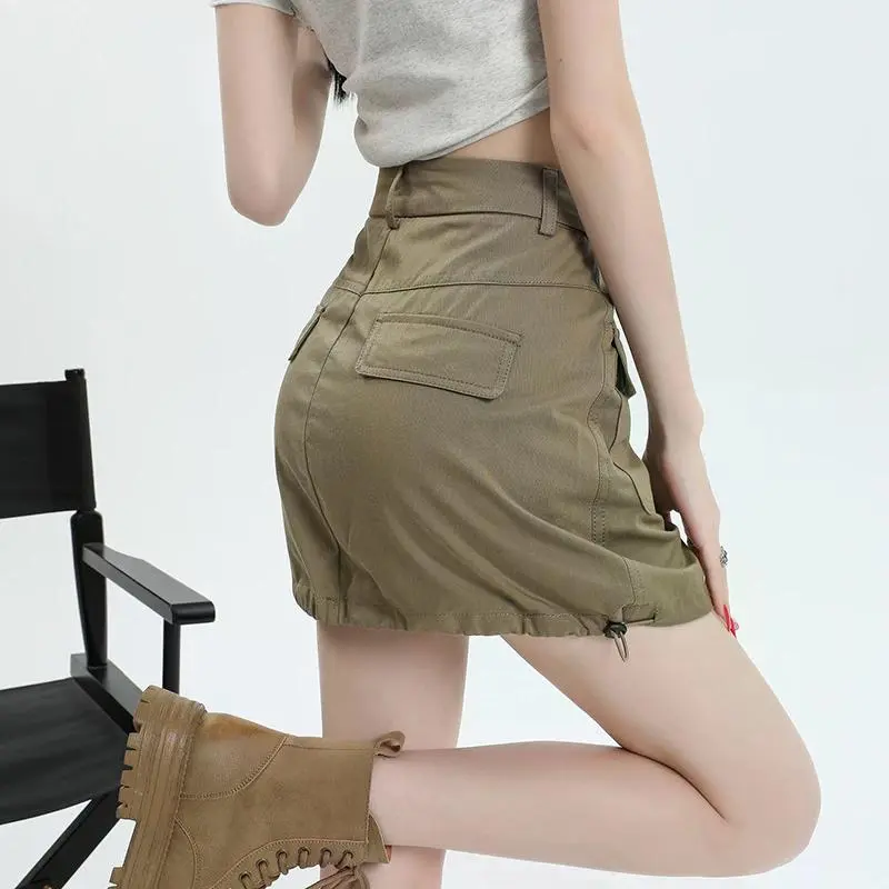 YINLEI Cargo Short Skirts Women's-4