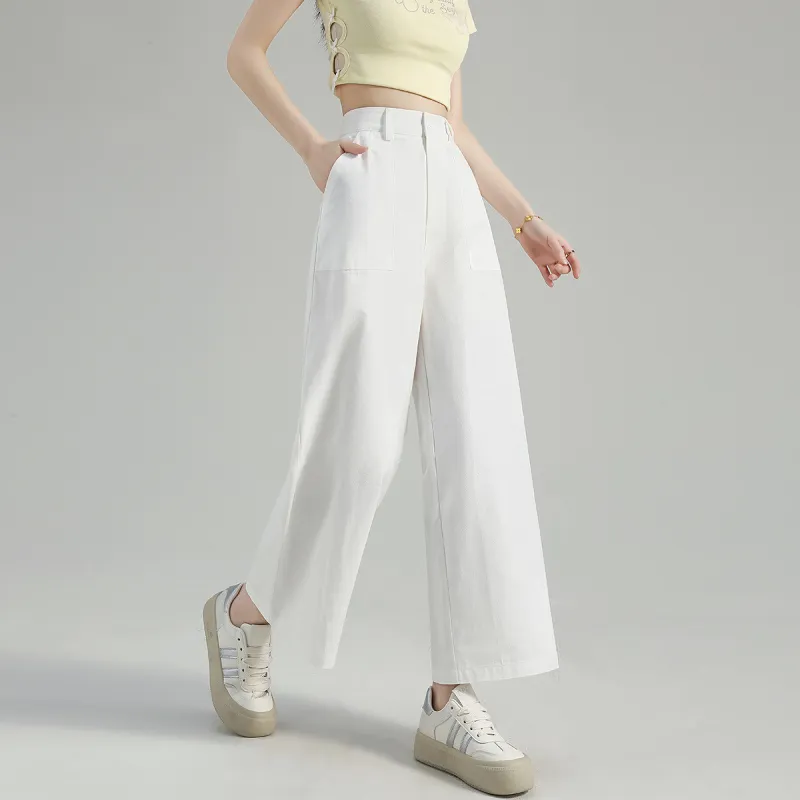 Tonlion Casual Pants Women's White-3