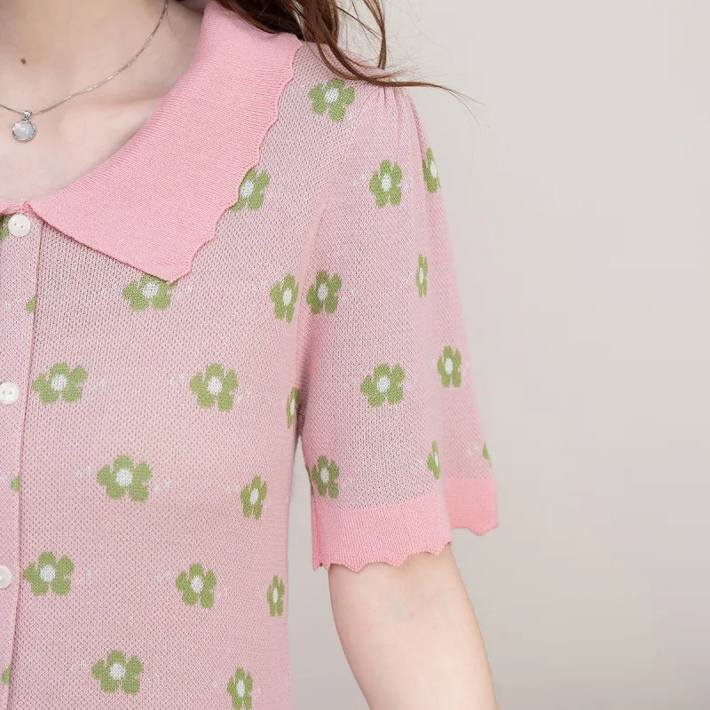 FAWENXIANGZI Knitwear Women's Pink-4