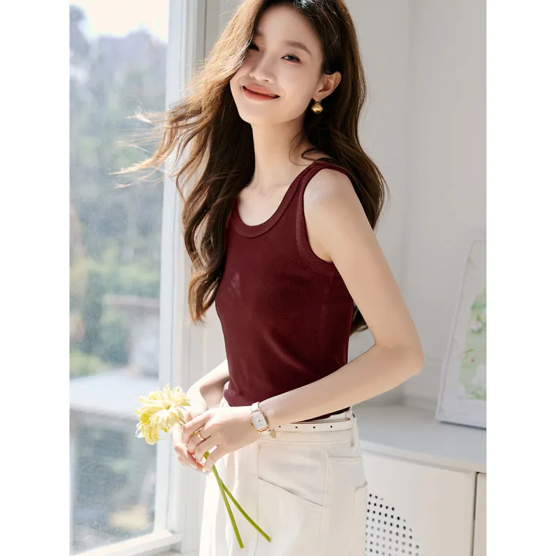 Mo Han Yi Mei Tank Tops Women's Vintage Red-3