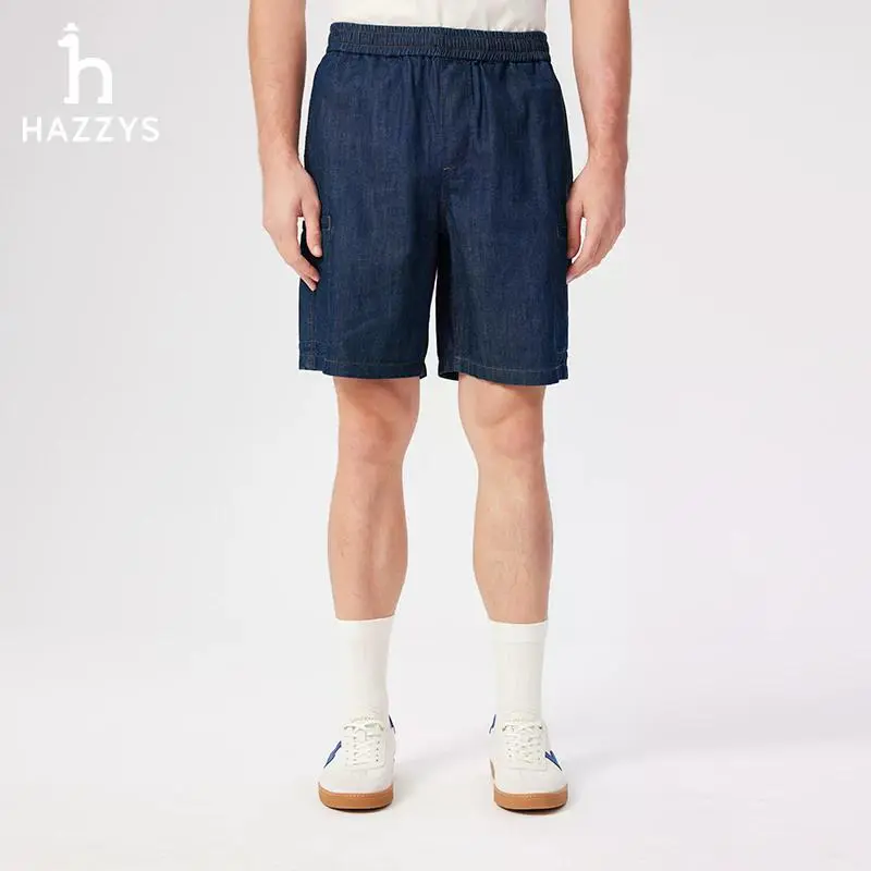 HAZZYS Casual Shorts Men Dark Blue-2