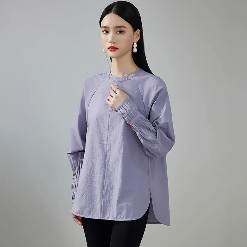 Hang Yi Court Shirts Women's Purple-4