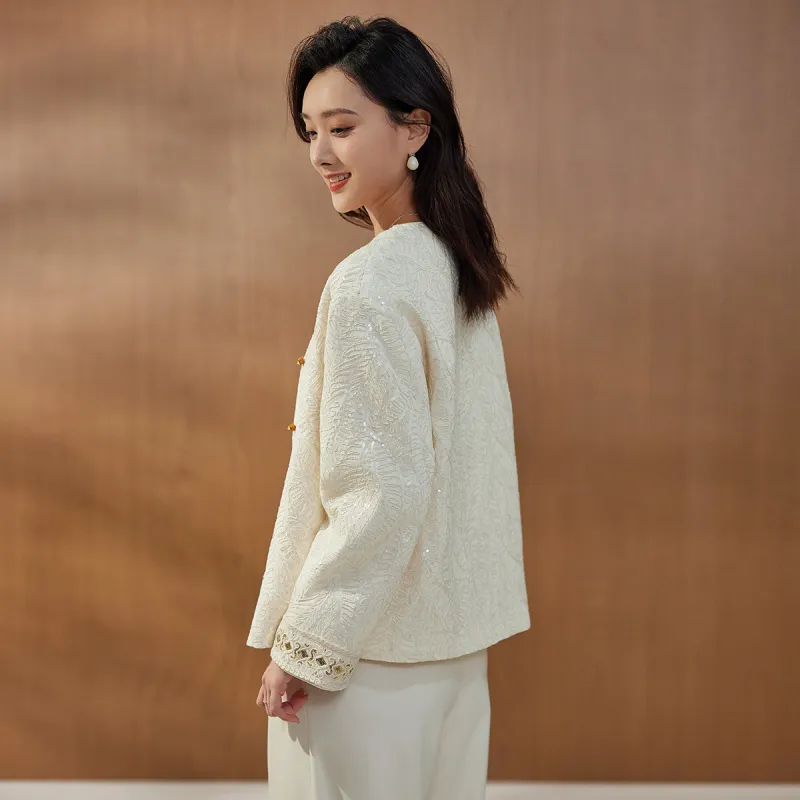 Hang Yi Court Cropped Coat Women's-7