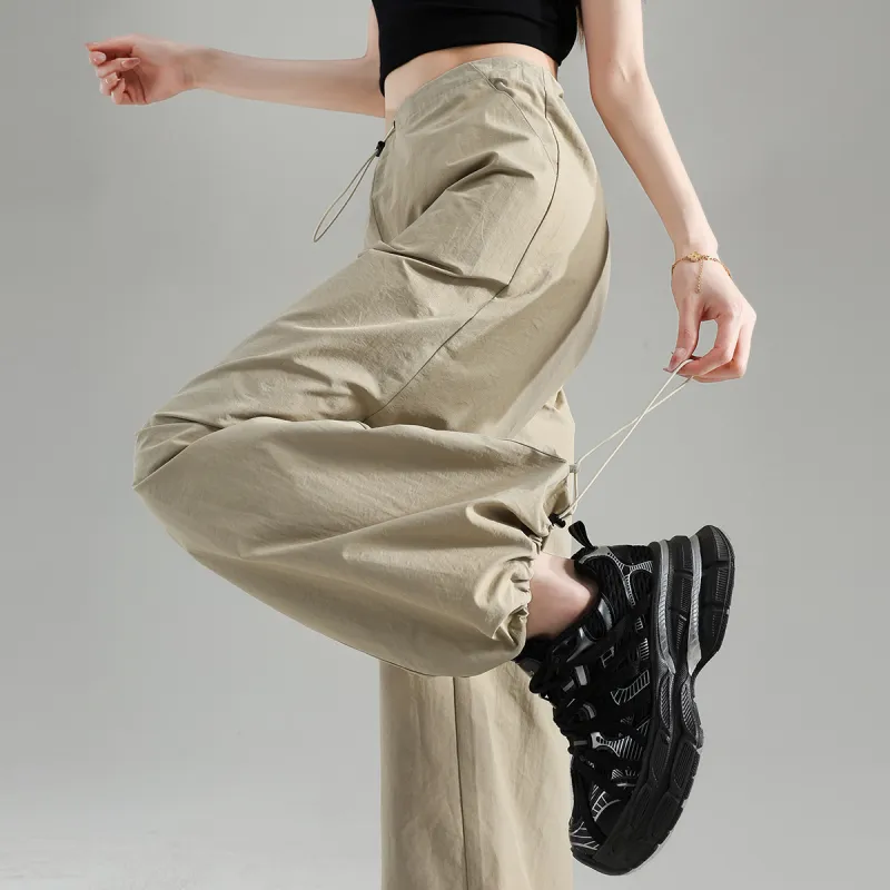 Tonlion Cargo Pants Women's Khaki-4