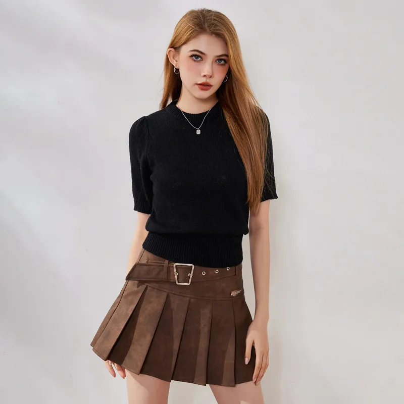 FAWENXIANGZI Knitwear Women's Black-1