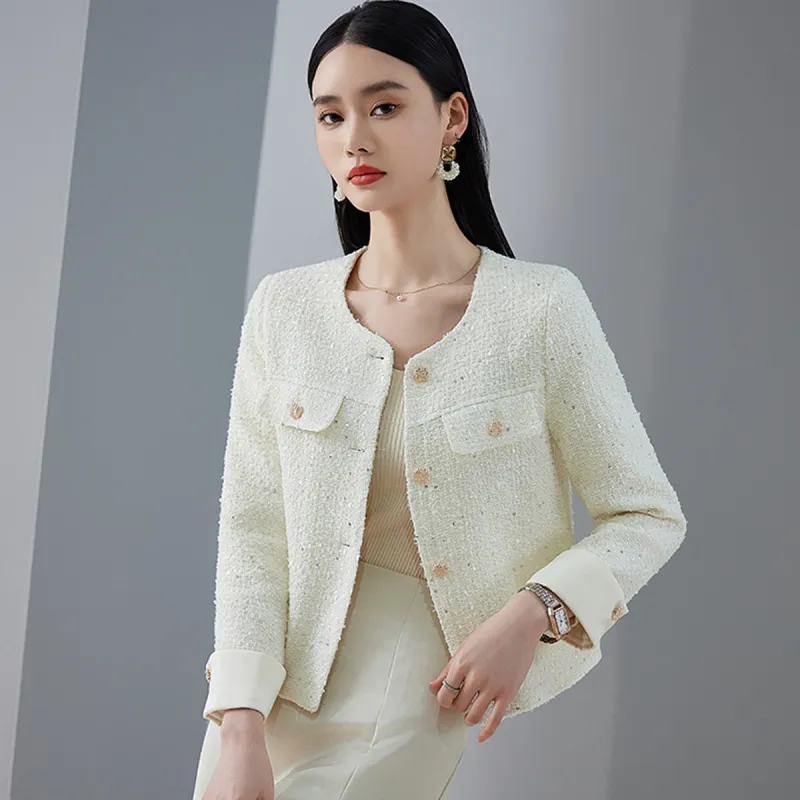 Hang Yi Court Jackets Women's Ecru-7
