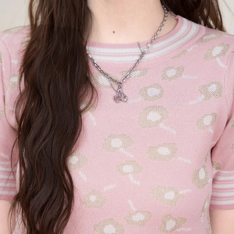 FAWENXIANGZI Knitwear Women's Pink-4