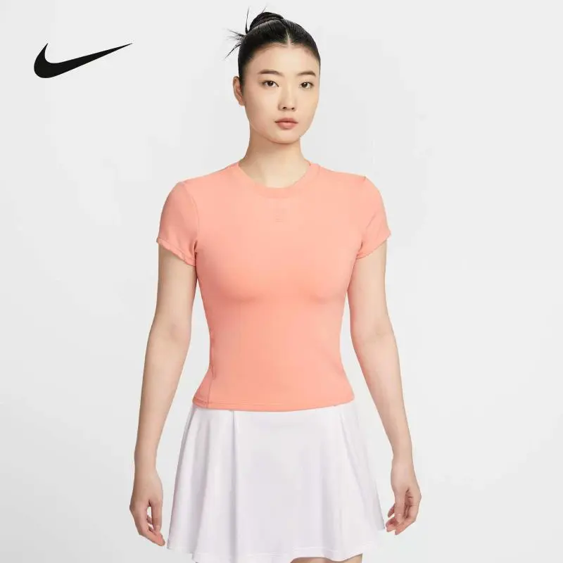 Nike T Shirts Women's Pink-3