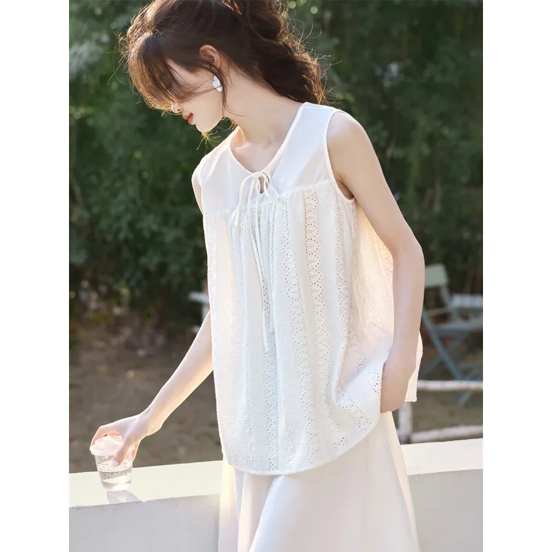 Mo Han Yi Mei Shirts Women's White-3