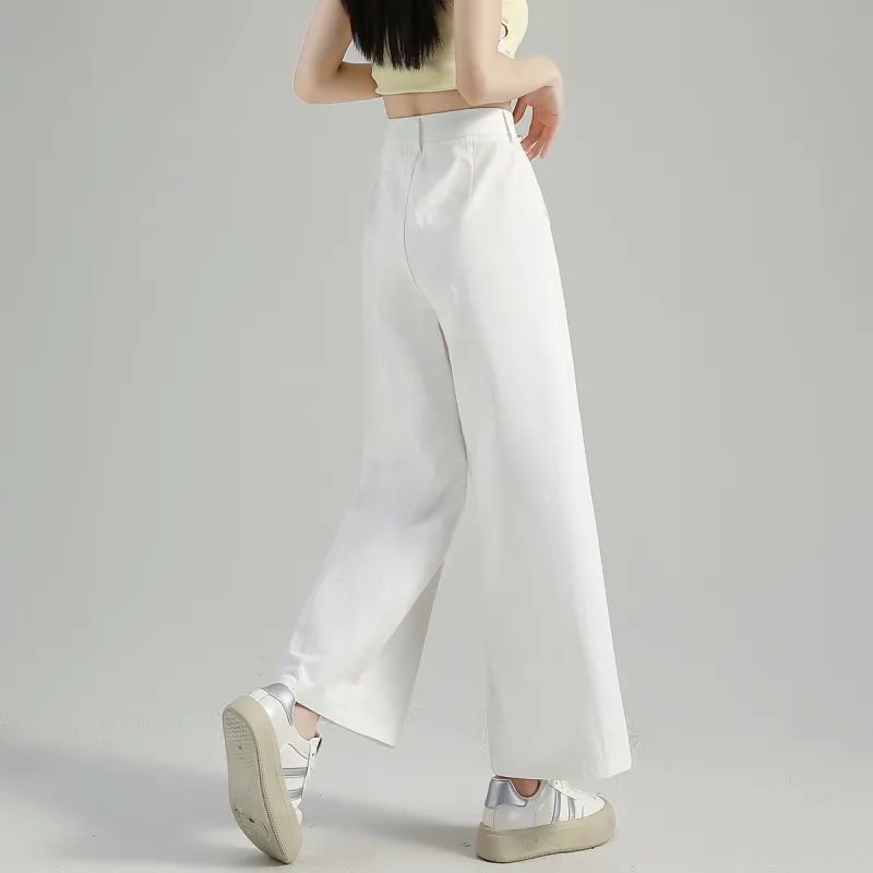 Tonlion Casual Pants Women's White-5