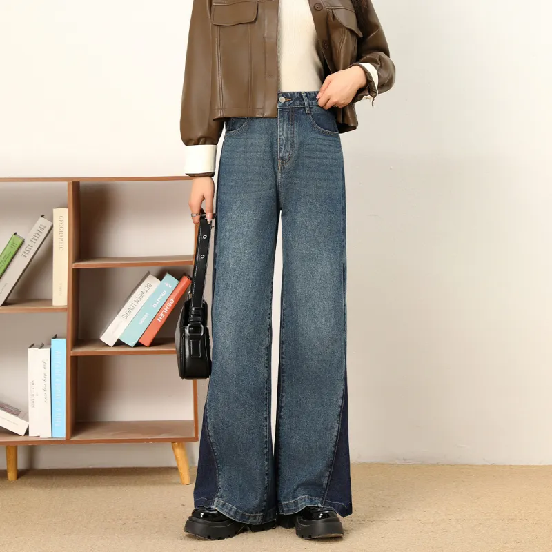 FAWENXIANGZI Jeans Women's Blue-6
