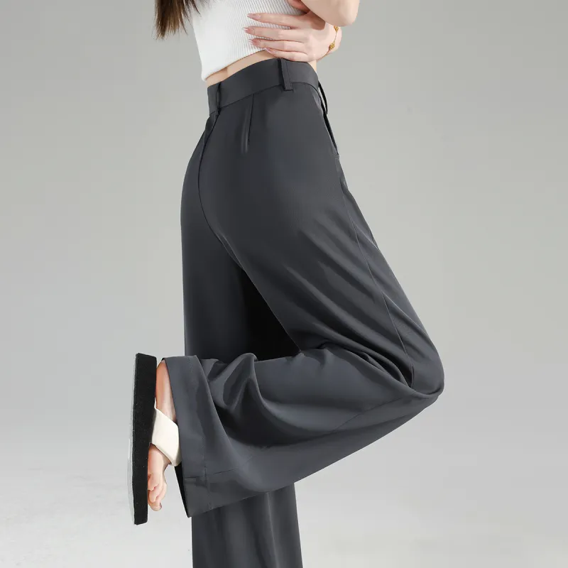 Tonlion Suit Trousers Women's Dark Gray-2