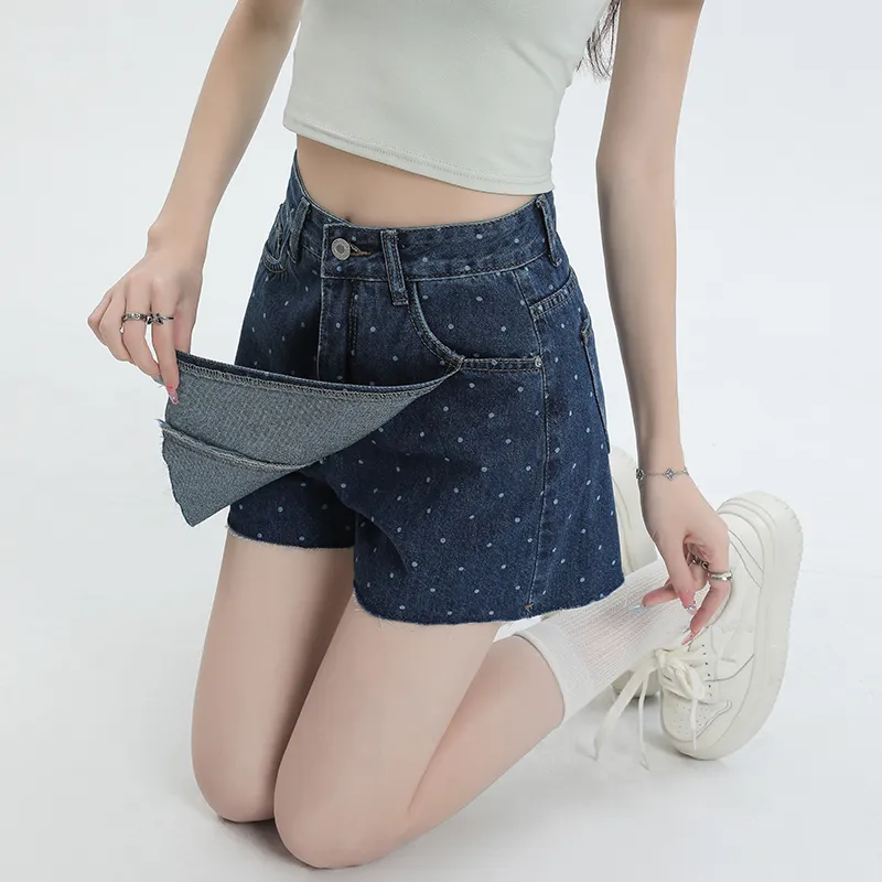 YINLEI Denim Short Skirts Women's-3