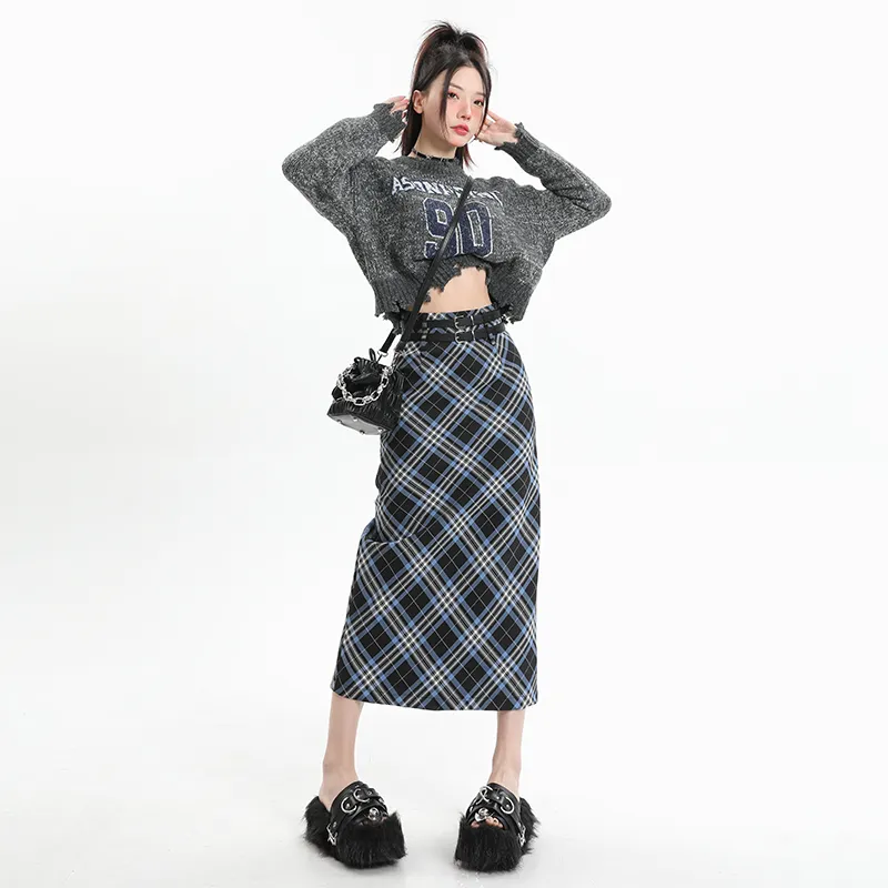 YINLEI Casual Long Skirt Women's-2