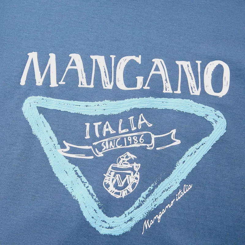 MANGANO T Shirts Men Gray Blue-4