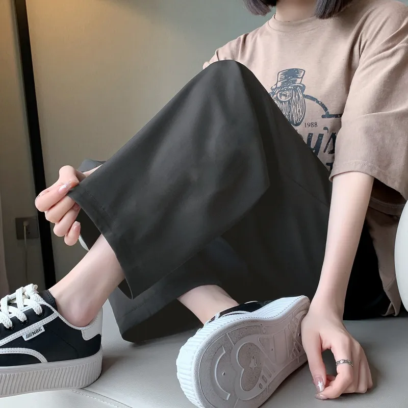 Tonlion Casual Pants Women's Black-5