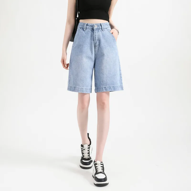 FAWENXIANGZI Denim Shorts Women's-2