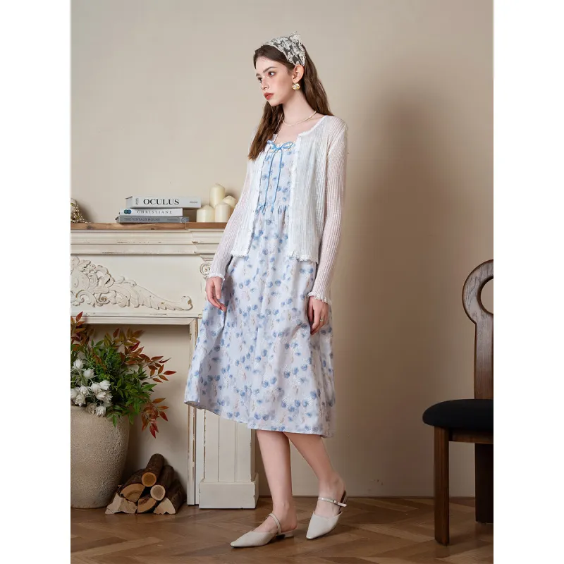 BANANA BABY Two Piece Skirt Sets Women's Blue-2