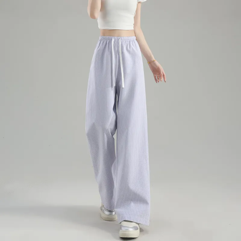 Tonlion Casual Pants Women's Light Blue-5