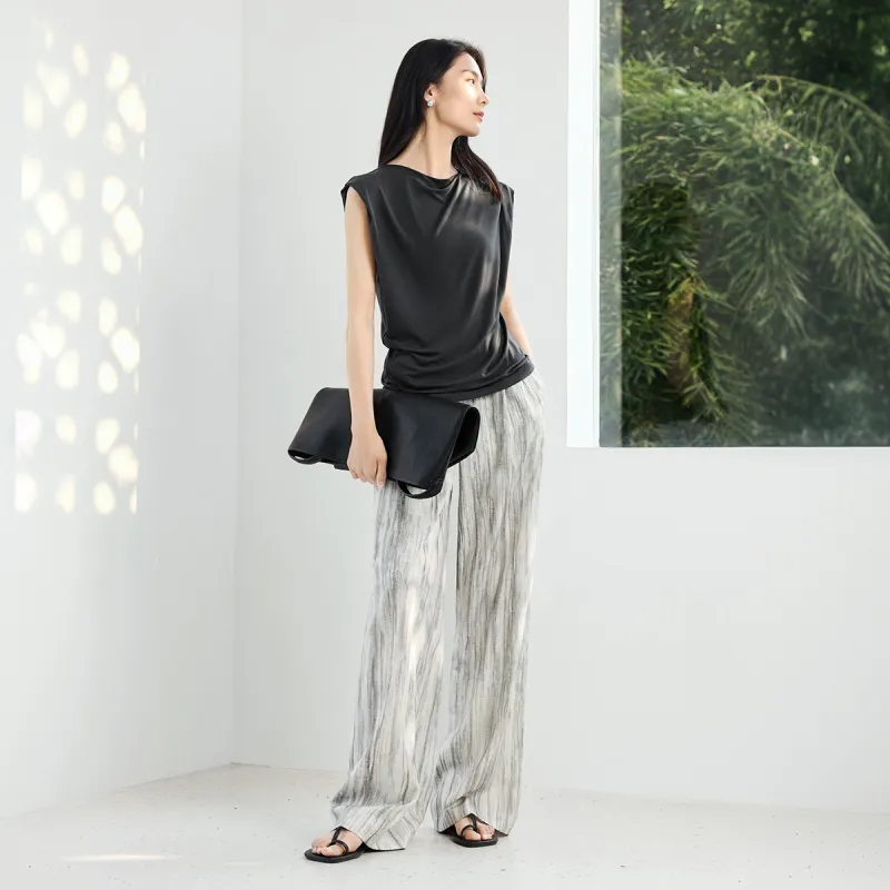 IHIMI Casual Pants Women's Galaxy Gray-3