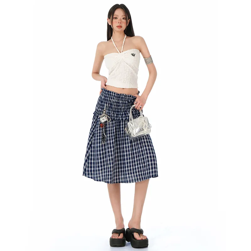 YINLEI Casual Long Skirt Women's-3