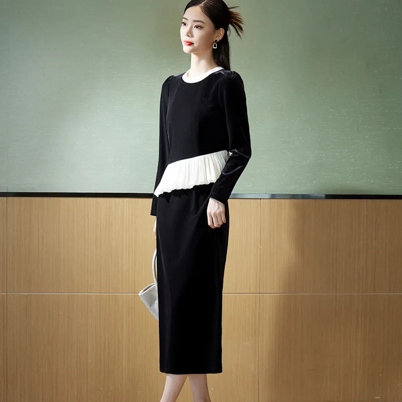Hang Yi Court Long Sleeved Dress Women's-4