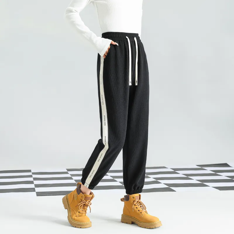 FAWENXIANGZI Knitted Sweatpants Women's-3