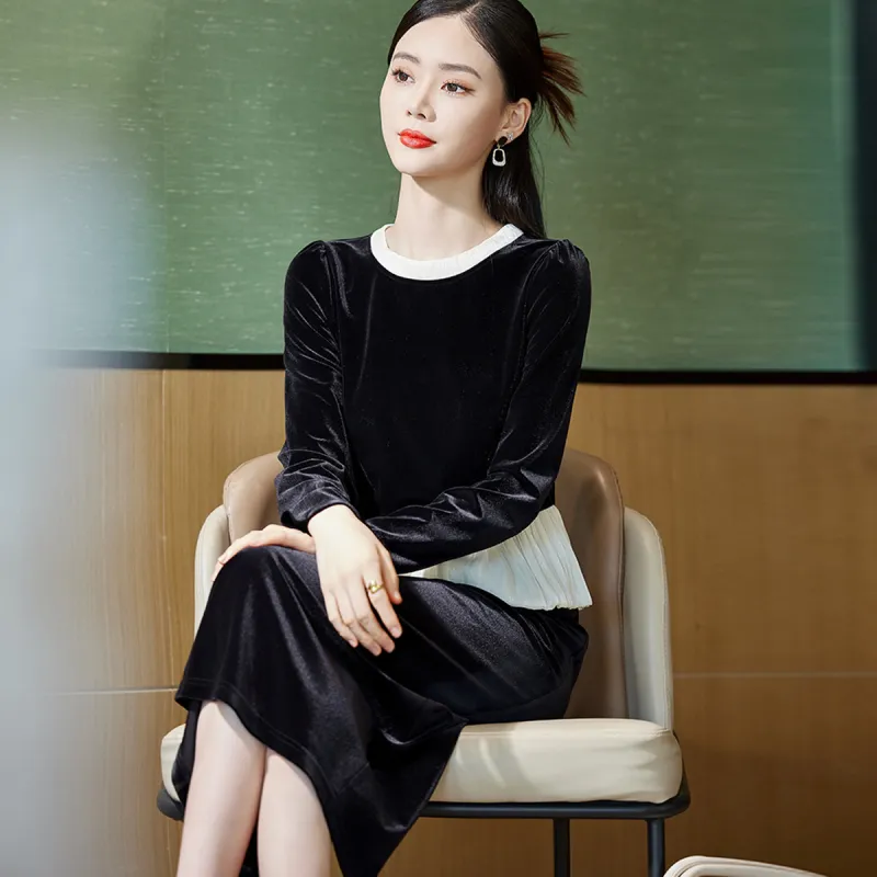 Hang Yi Court Long Sleeved Dress Women's-3