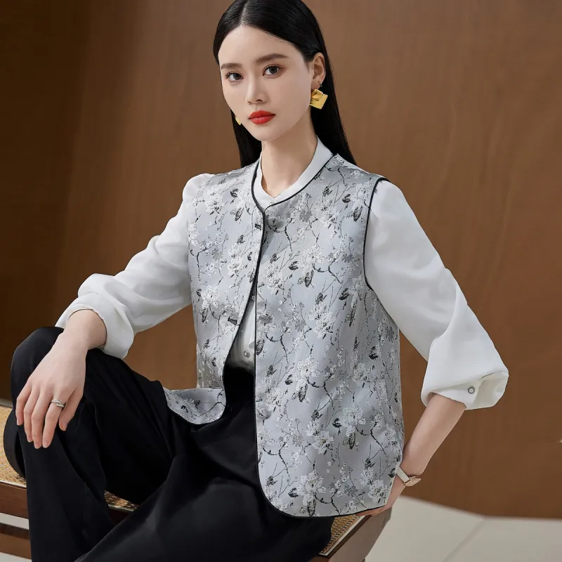 Hang Yi Court Vest Women's Gray-5