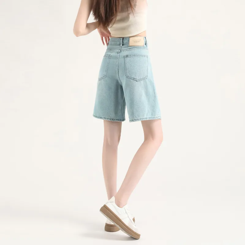 FAWENXIANGZI Denim Shorts Women's-2