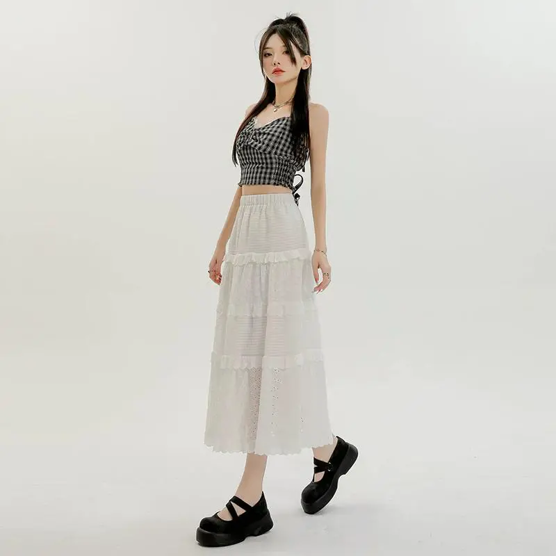 YINLEI Casual Long Skirt Women's-2