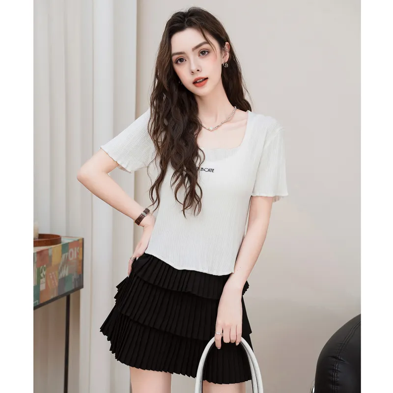 FAWENXIANGZI Regular T Shirt Women's-3