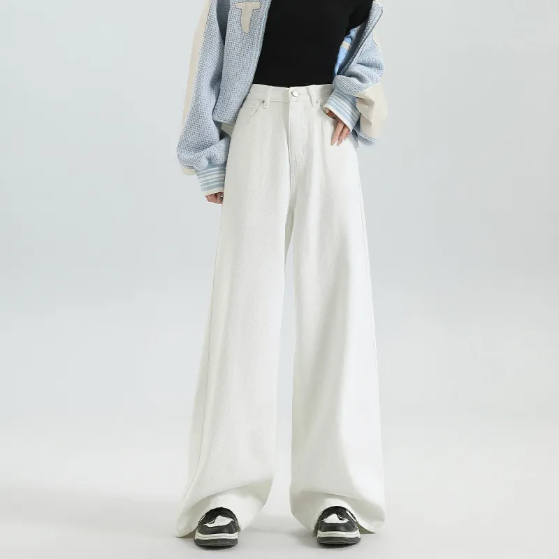 FAWENXIANGZI Jeans Women's White-4