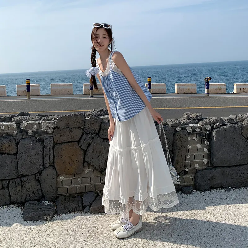 YINLEI Casual Long Skirt Women's-1
