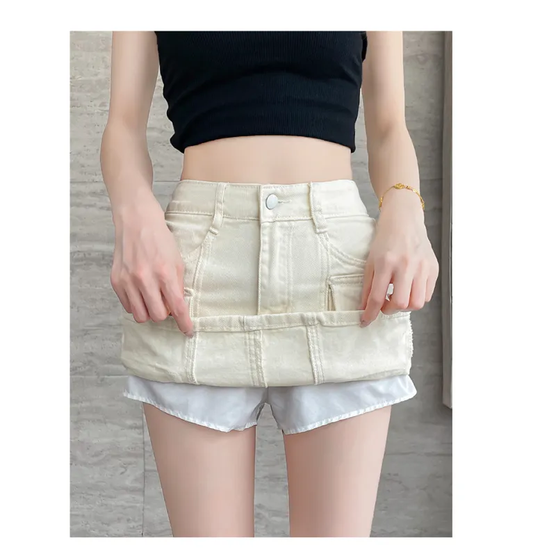 YINLEI Cargo Short Skirts Women's-4