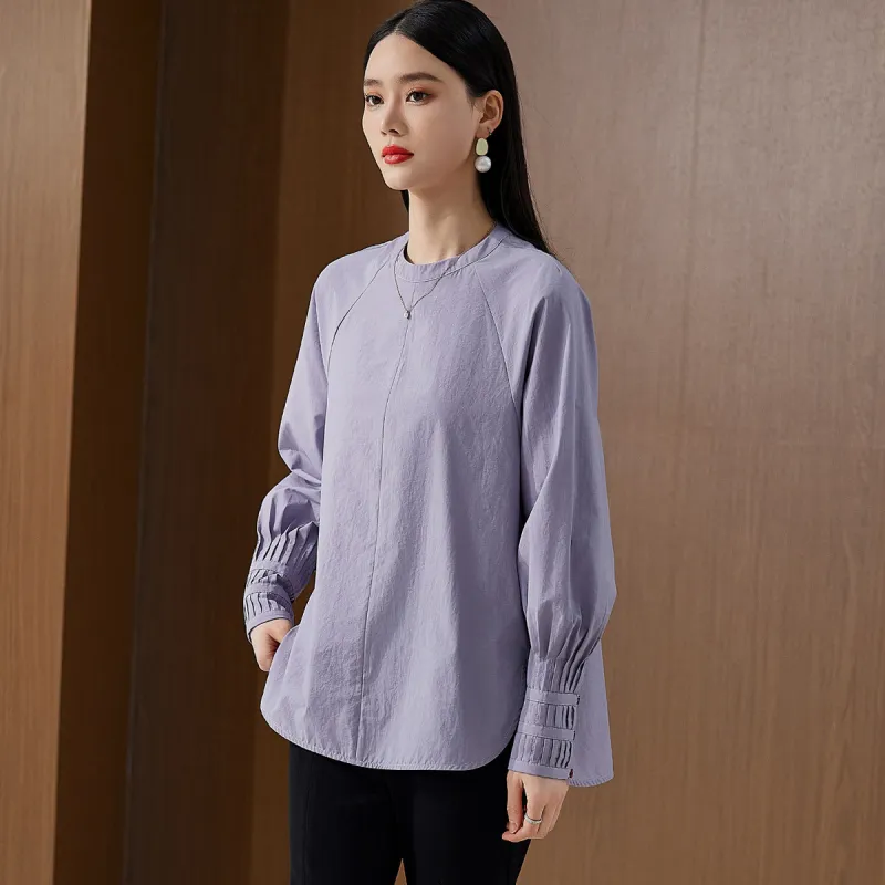 Hang Yi Court Shirts Women's Purple-5