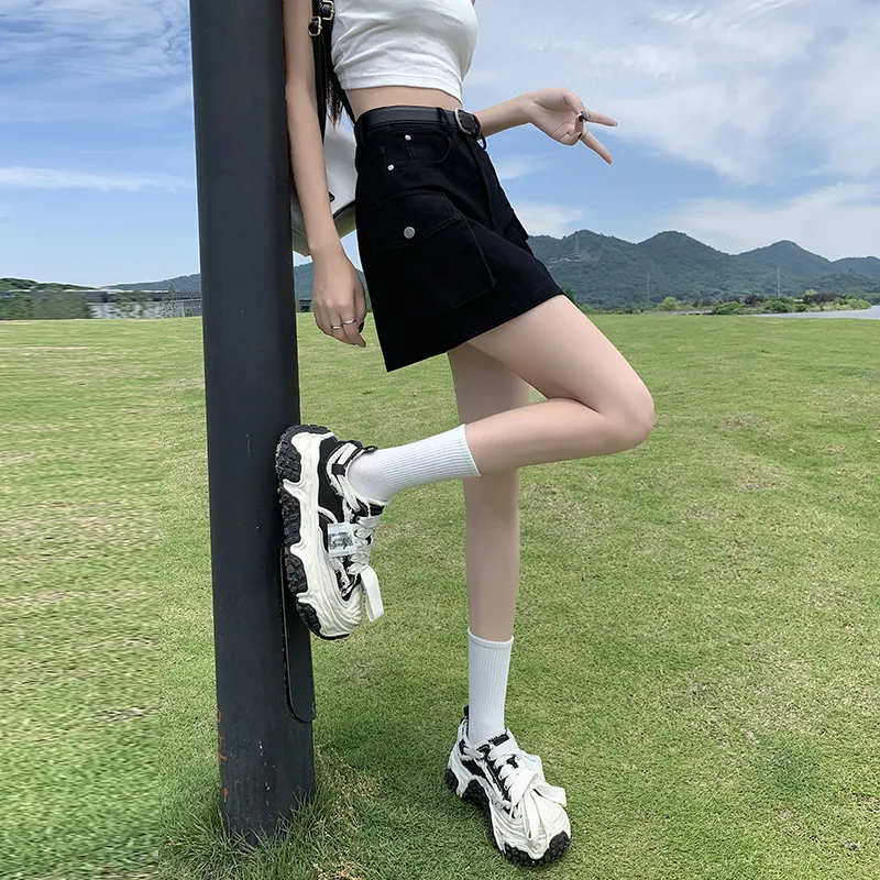YINLEI Cargo Short Skirts Women's-2
