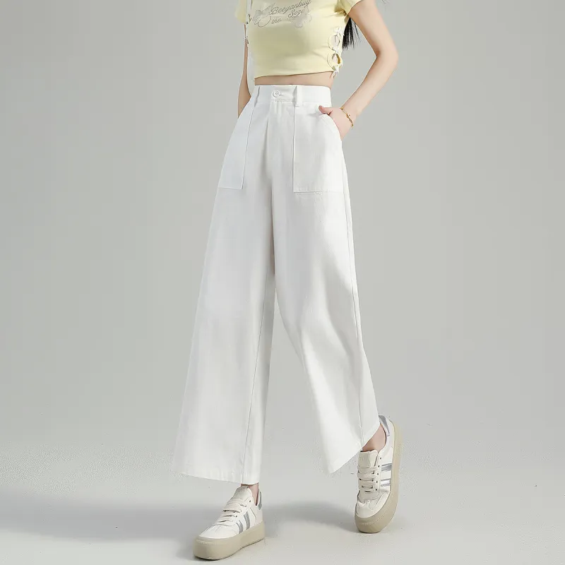 Tonlion Casual Pants Women's White-2